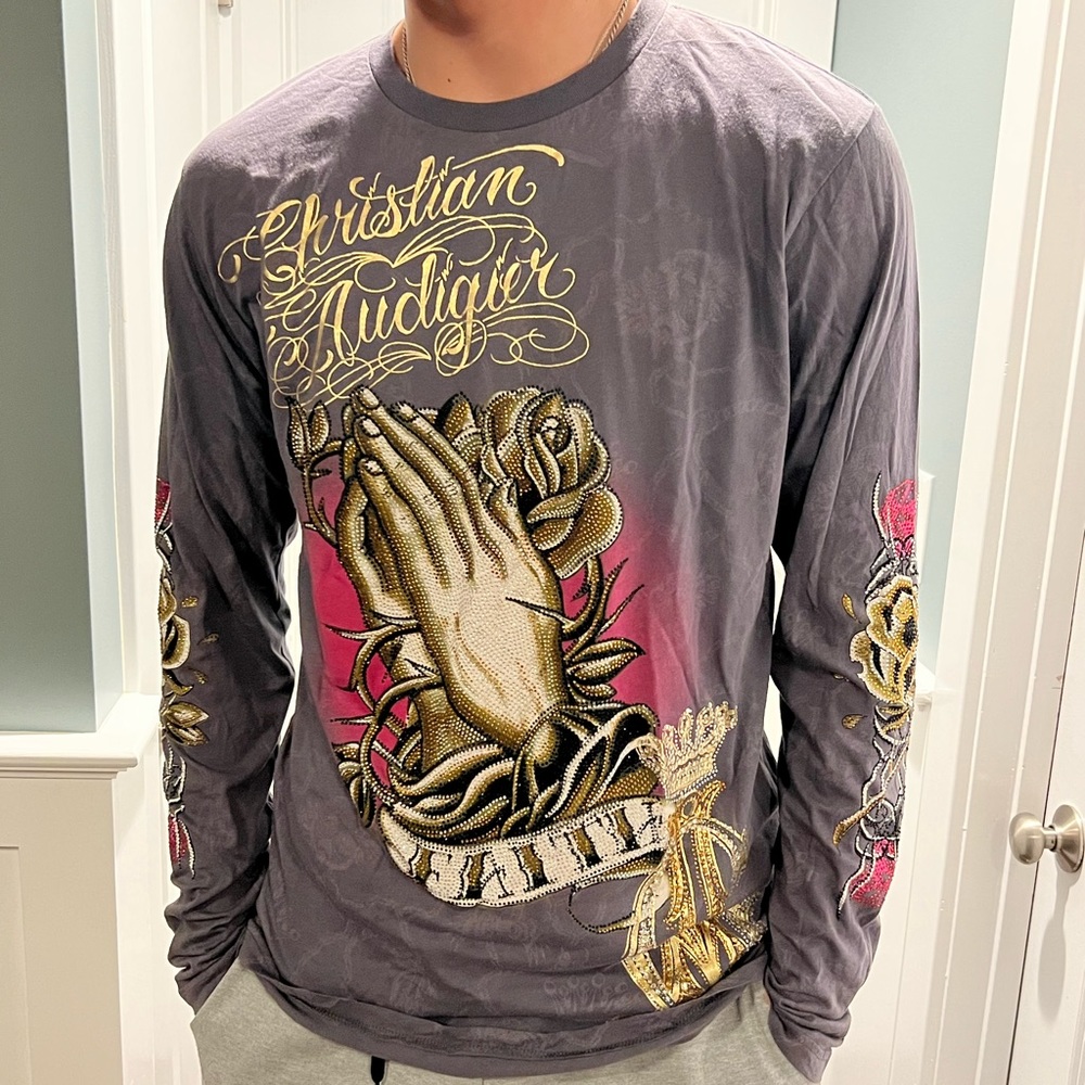 Christian Audigier long sleeve shirt